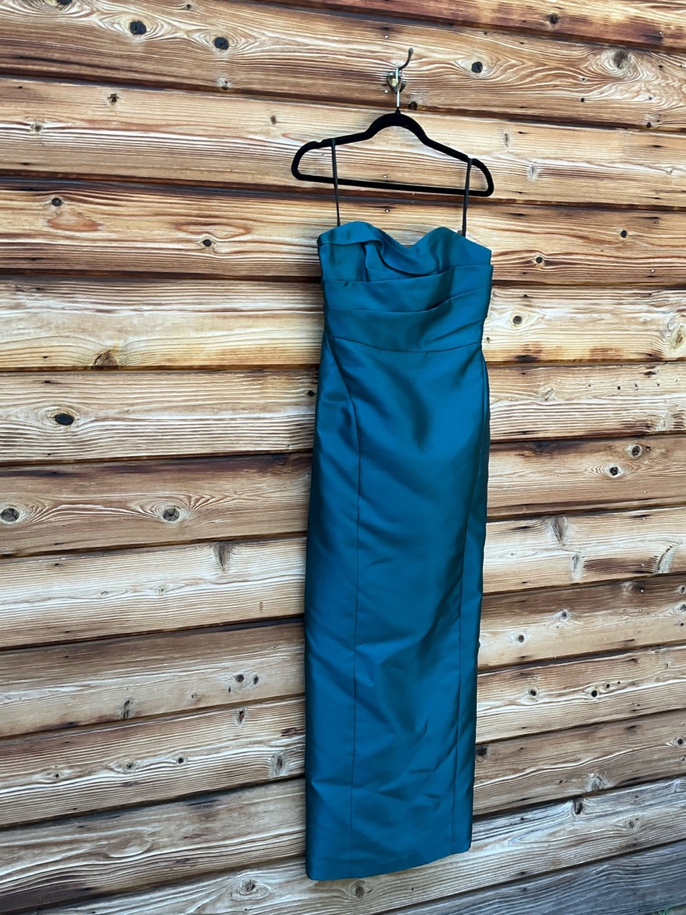 NWT Donna Karan Green Strapless Sweetheart Gown Size 4 - Picture 8 of 13